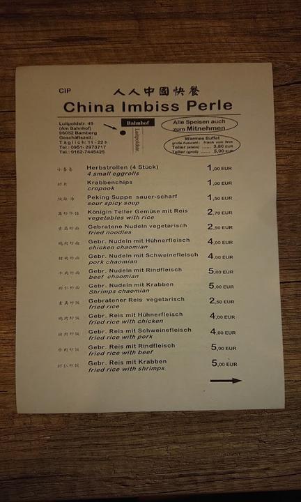 China Imbiss Perle